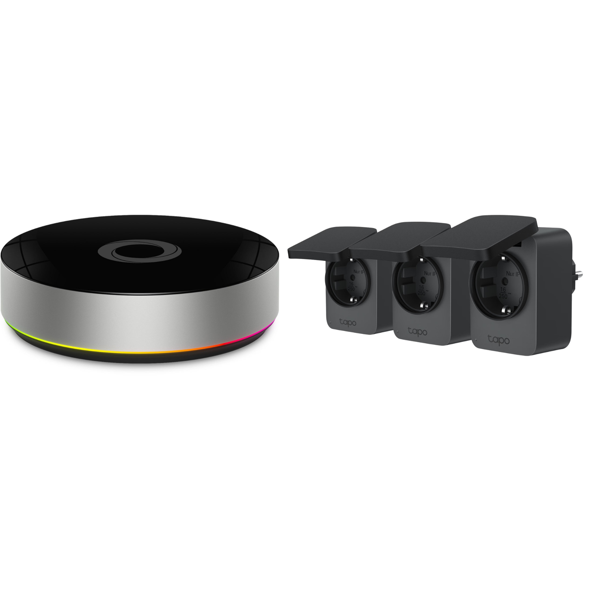 Homey Bridge + 3 enchufes inteligentes de exterior Tapo P410M